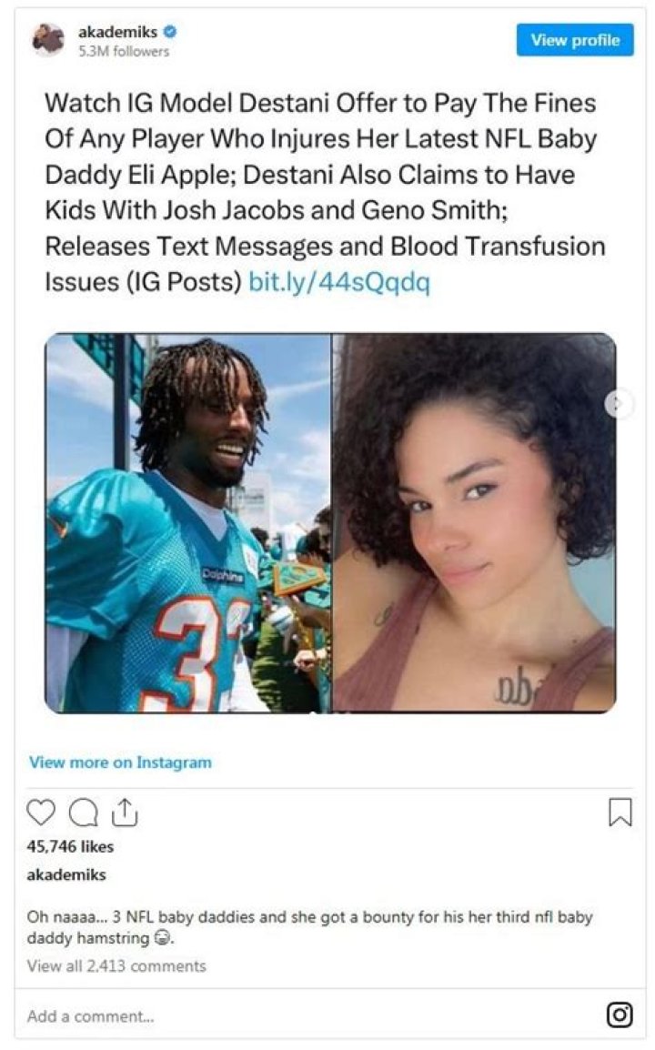 Eli Apple girlfriend