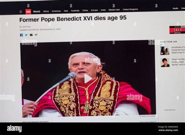 Mort Du Pape Benoit 16 Mort Du Pape Benoit 16