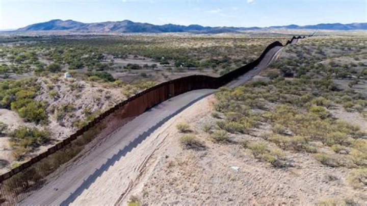 The Mexican-US border wall